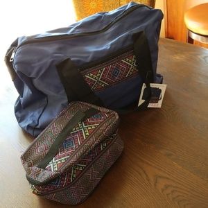 Weekender Bag & Cosmetic Train Case